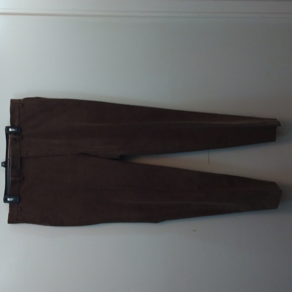 NWOT Lauren Ralph Lauren Brown Corduroy Pants 38 - 32 - Picture 4 of 9